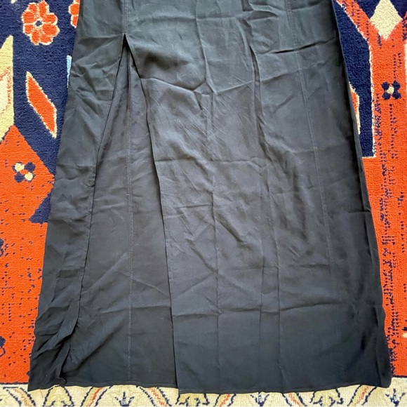 Express Black Maxi Dress, Medium, Strappy Back, High Slit Skirt - Picture 5 of 8
